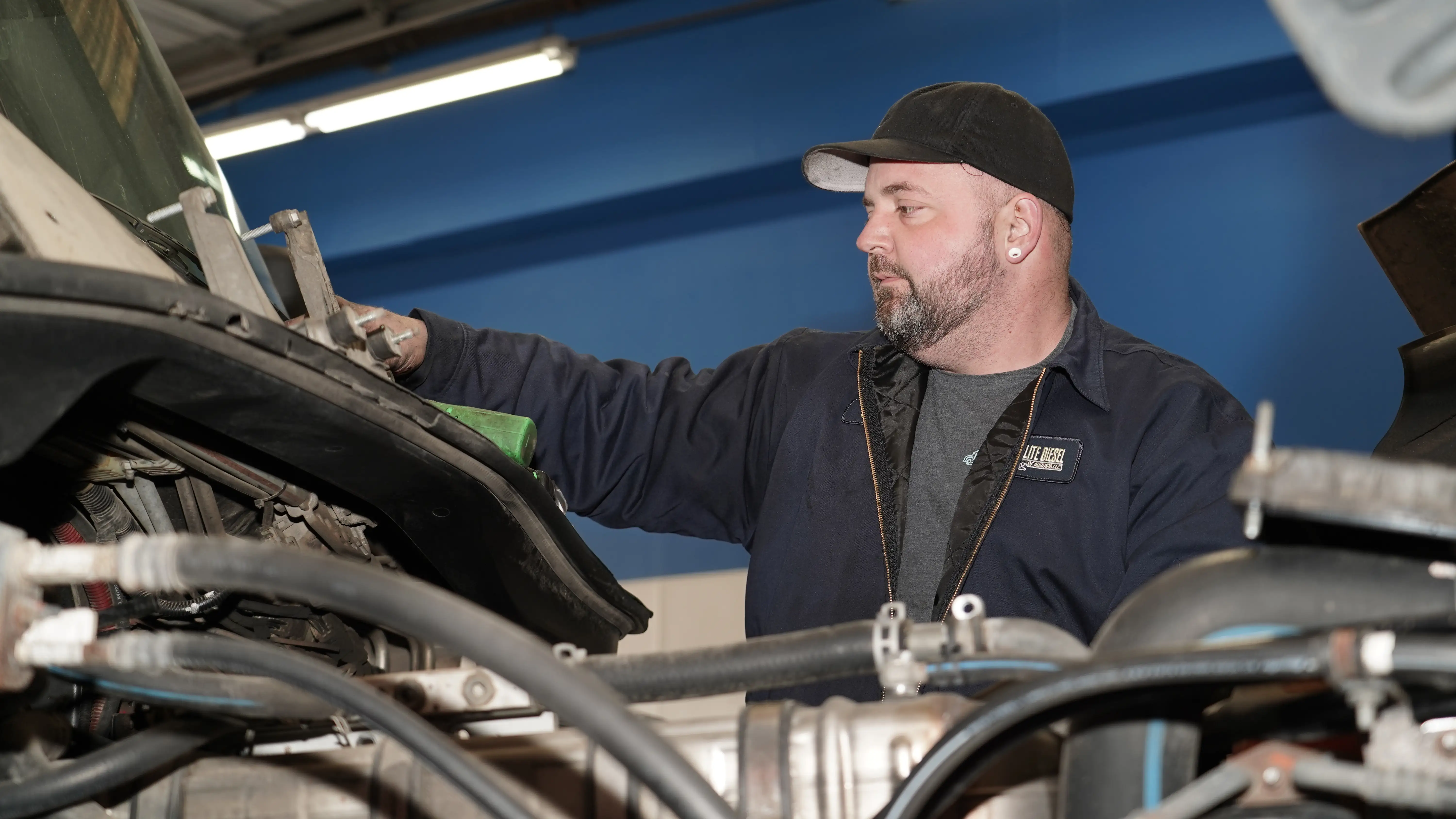 Diesel mechanic performing RV repairs in Augusta, GA